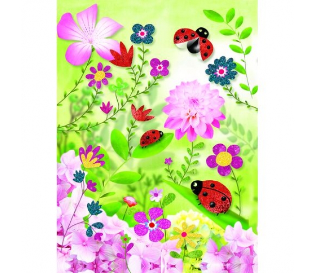 Раскраска Блестящие бабочки  